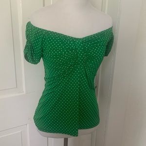 Polka dot pinup top